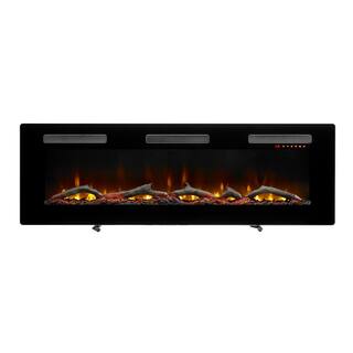 Dimplex Sierra 60 in. WallBuilt-in Linear Electric Fireplace in Black SIL60