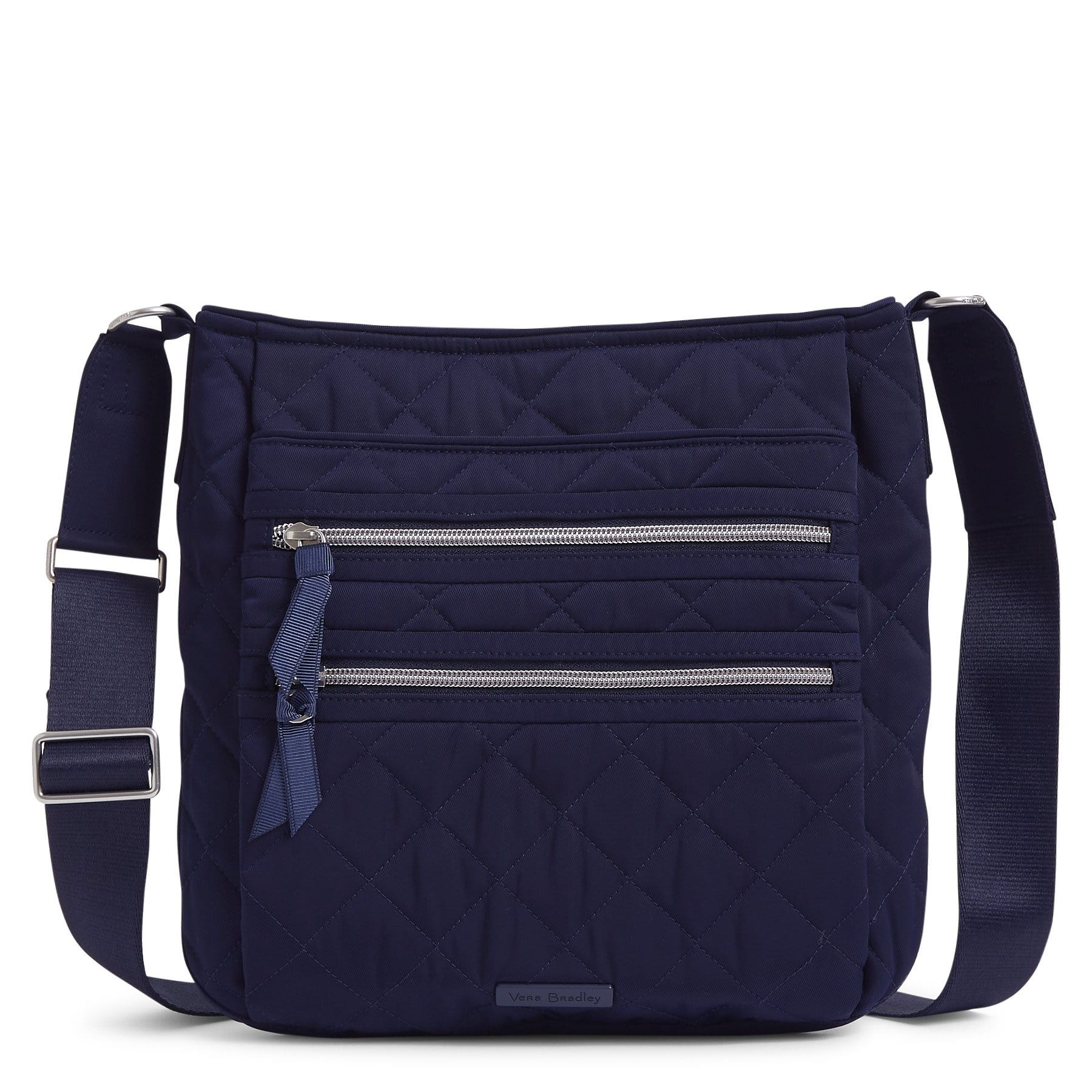 Triple Zip Hipster Crossbody Bag