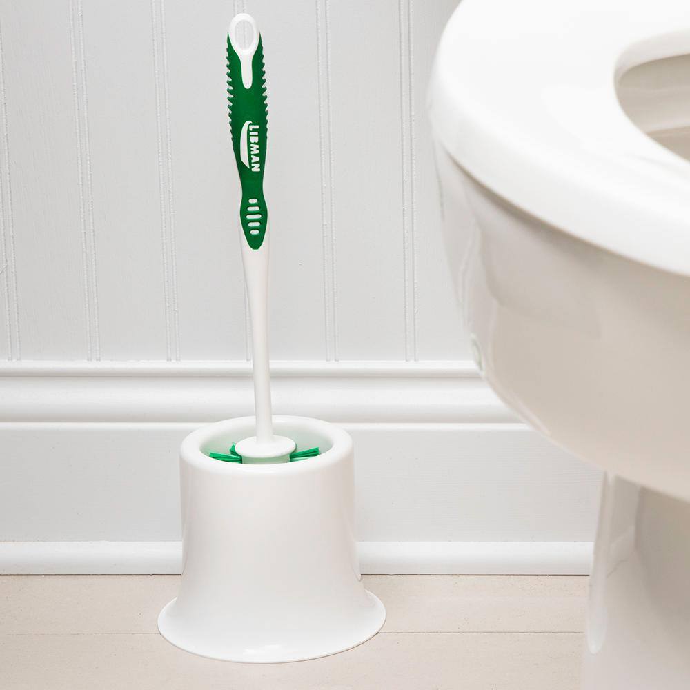 Libman Polypropylene Toilet Bowl Brush and Holder (2-Pack) 1512