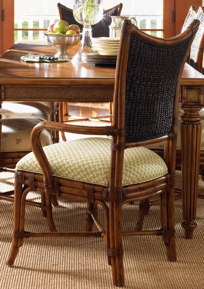 Tommy Bahama Island Estate Mangrove Arm Chair   Tropical   Dining Chairs   by Emma Mason  Houzz