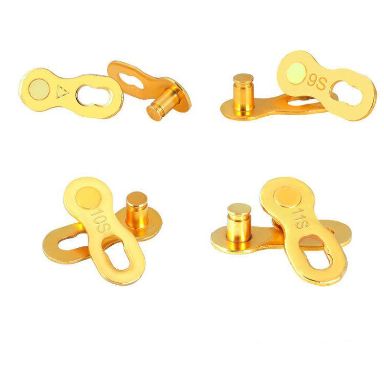 6/7/8/9/10/11/12 Speed Bicycle Chain Connector Lock Quick Link Road Bike Magic Buckle Master Bicycle Joint Cycling Parts Gold