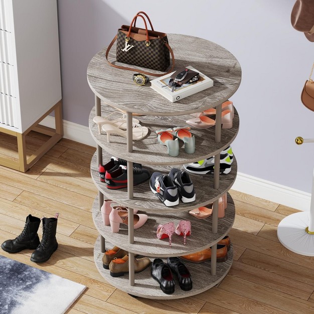 Tribesigns 5 tier Rotating Shoe Rack