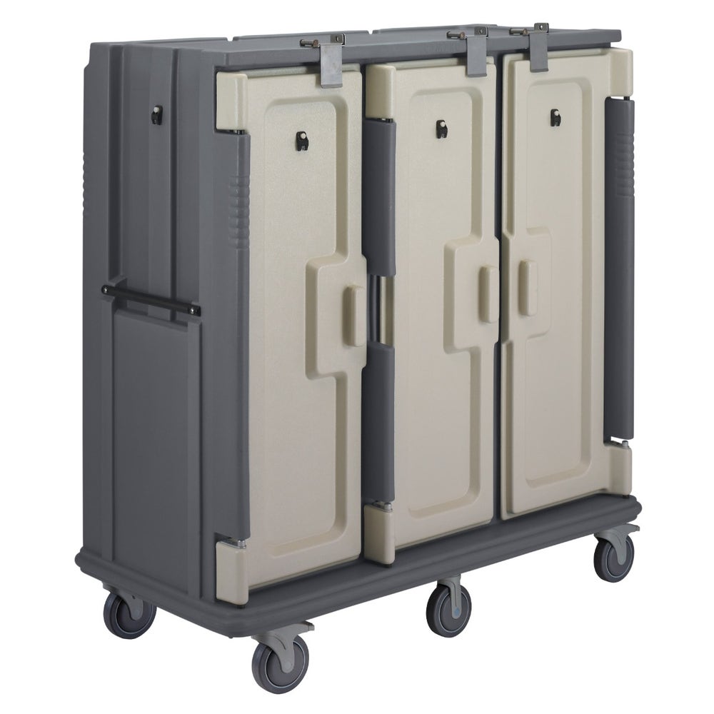 Cambro MDC1520T30615 Tall， Triple-Door Meal Delivery Cart， 30-Tray Capacity， Gray