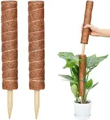 Customizable 30/40/60/80/100Cm Coco Coir Pole Sticks For Indoor Gardening