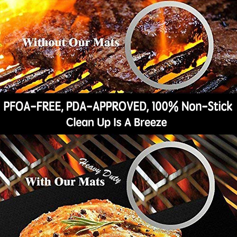 Non-stick Bbq Grill Mat 40*33cm Baking Mat Bbq Tools Cooking Grilling Sheet Heat Resistance Easily Cleaned Kitchen Tools