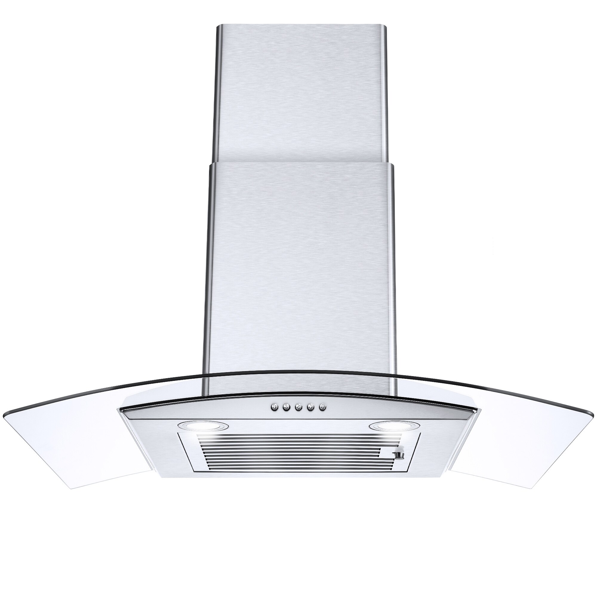 30 Inch Convertible Wall Mount Range Hood with Tempered Glass 3 Speed