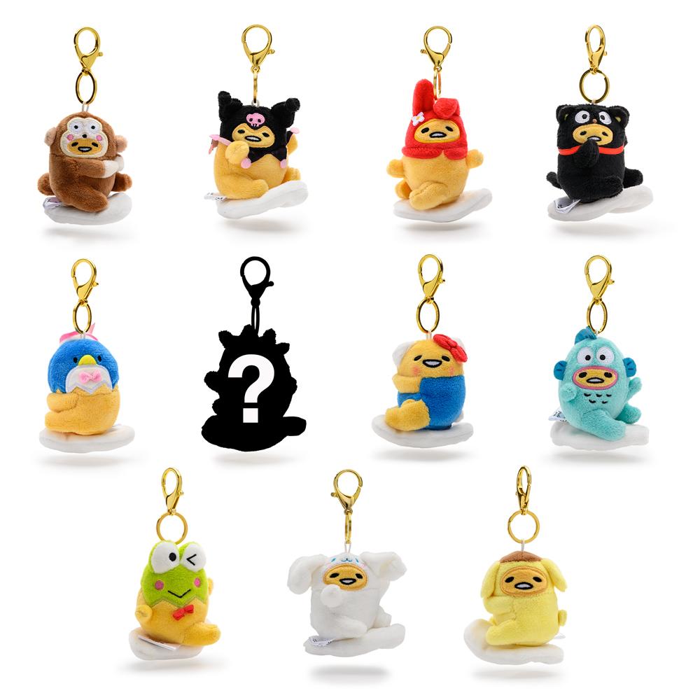 Gudetama the Lazy Egg Plush Charm Keychains by Kidrobot x Sanrio®