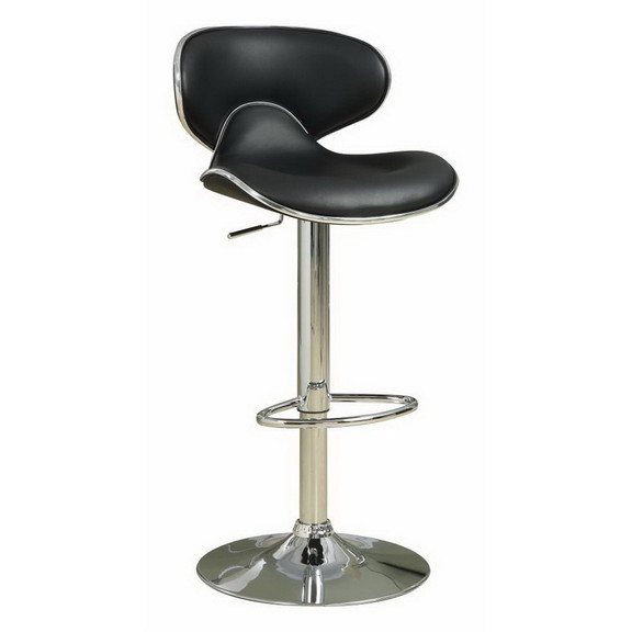 Benzara BM69369 Swivel Adjustable Bar Stool  Black...