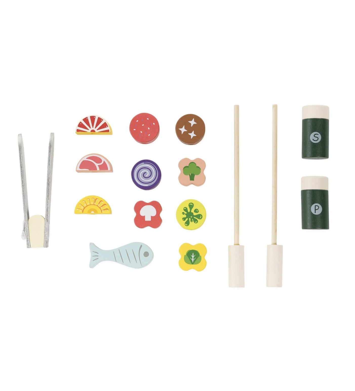 Jr Grill Master's Wooden BBQ Grill Set with Accessories by HearthSong