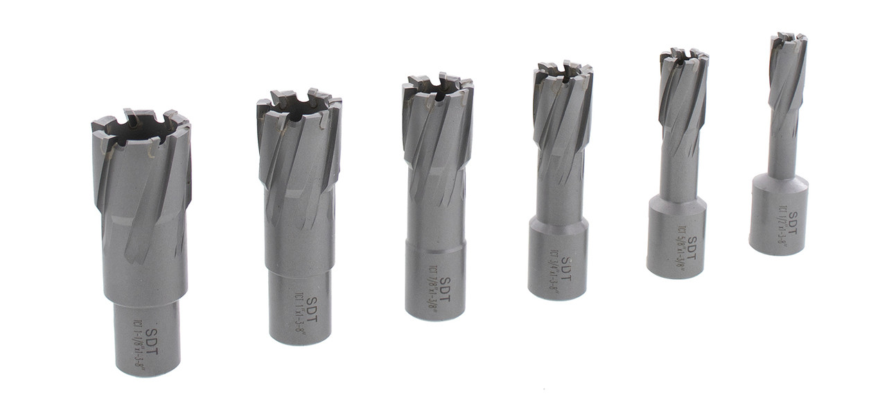 Steel Dragon Tools 7pc. Tungsten Carbide Tipped Annular Cutter Kit SM