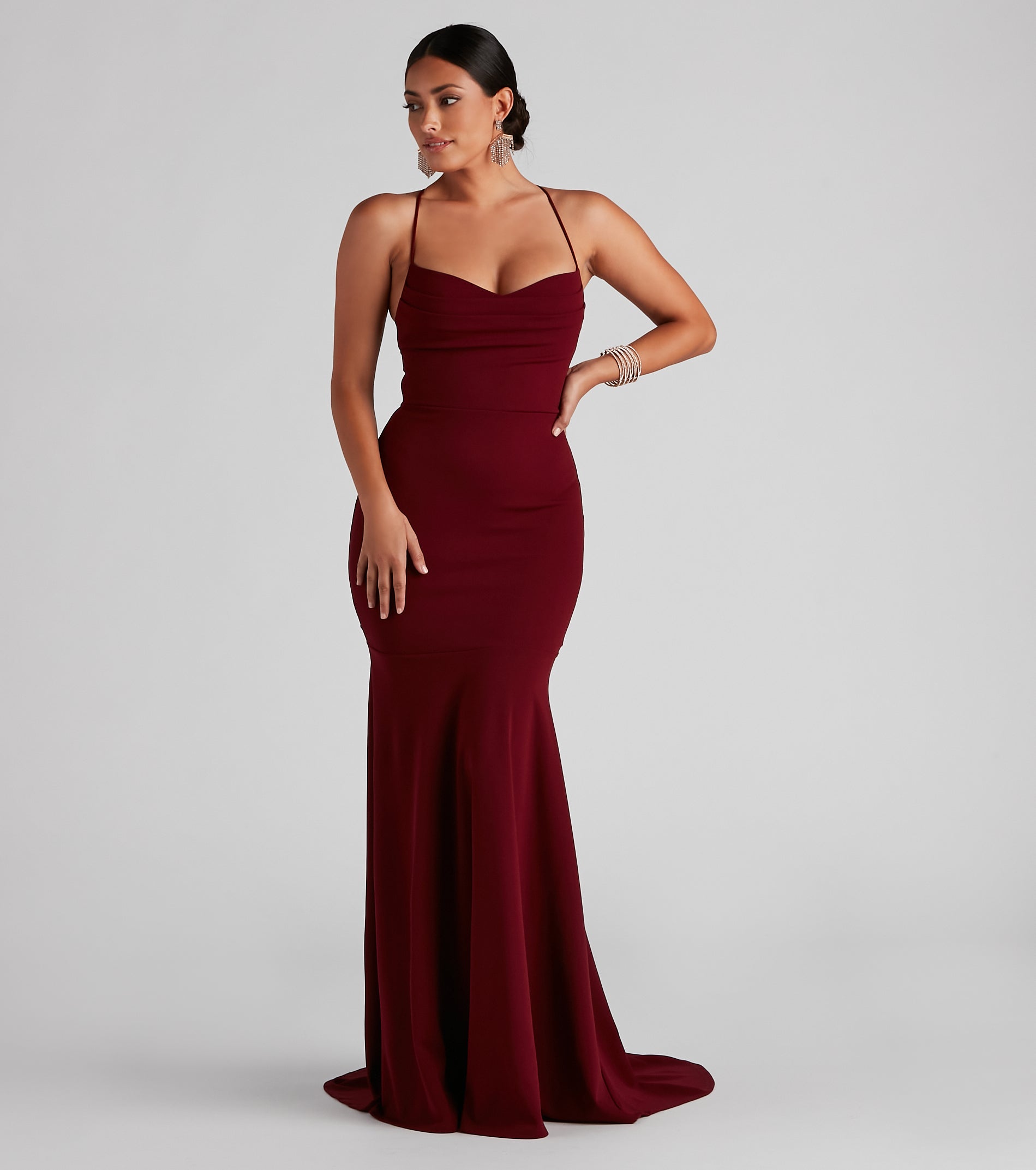 Kaiana Formal Crepe Mermaid Dress