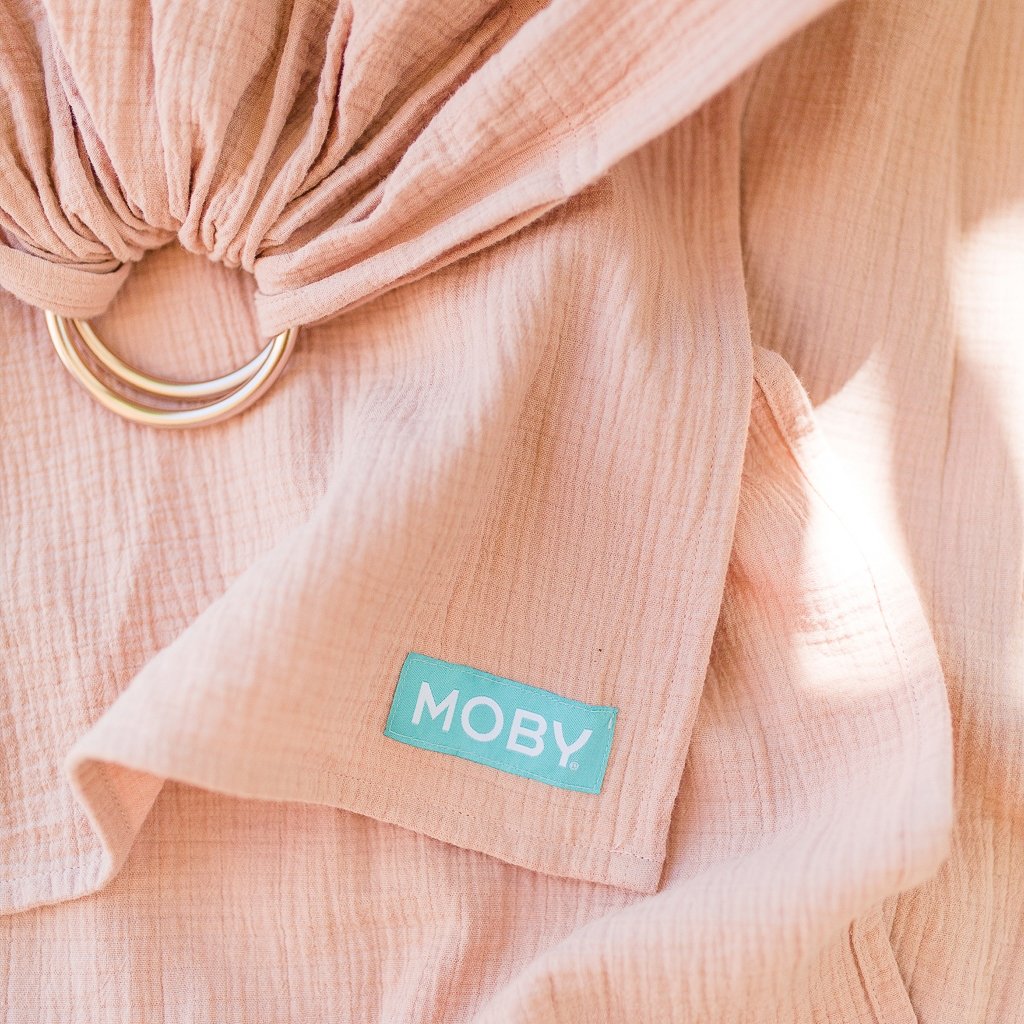 Moby Ring Sling - Double Guaze - Rose