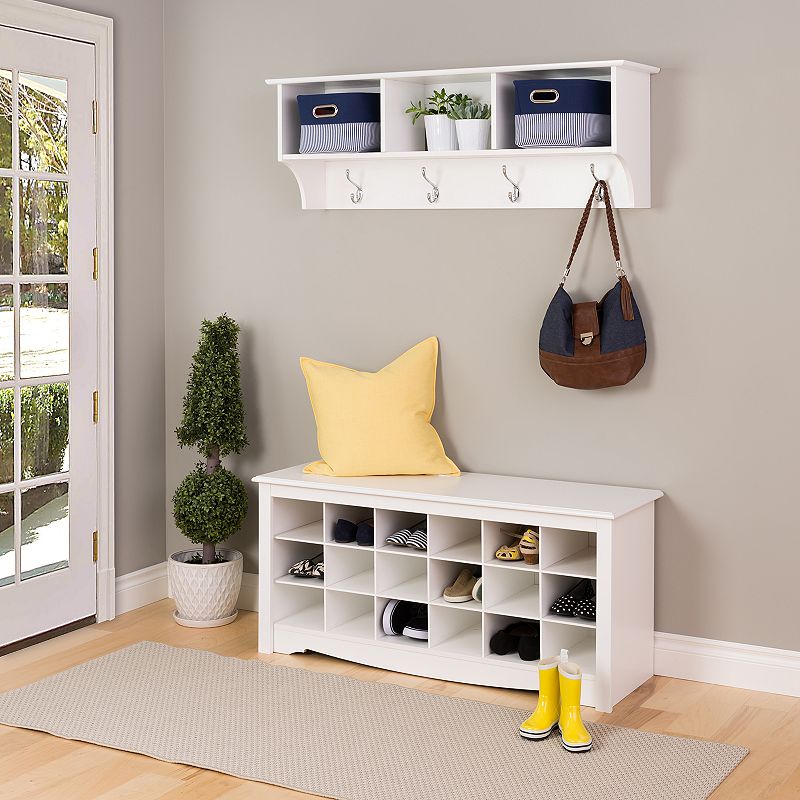 Prepac Shoe Storage Cubby Bench