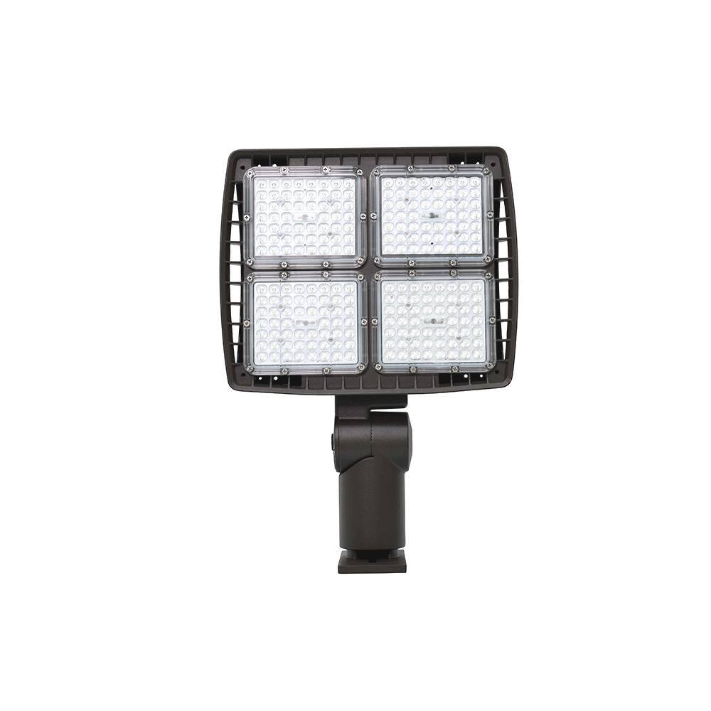 Commercial Electric 400W Equivalent Integrated LED Commercial Bronze Dusk to Dawn Area Light 21000 Lumens 4000K GRD150-PC-4K-BZ