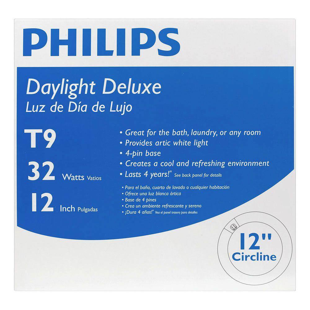 Philips 32-Watt 12 in. T9 Circline Linear Fluorescent Tube Light Bulb Daylight Deluxe (6500K) (1-Pack) 262600