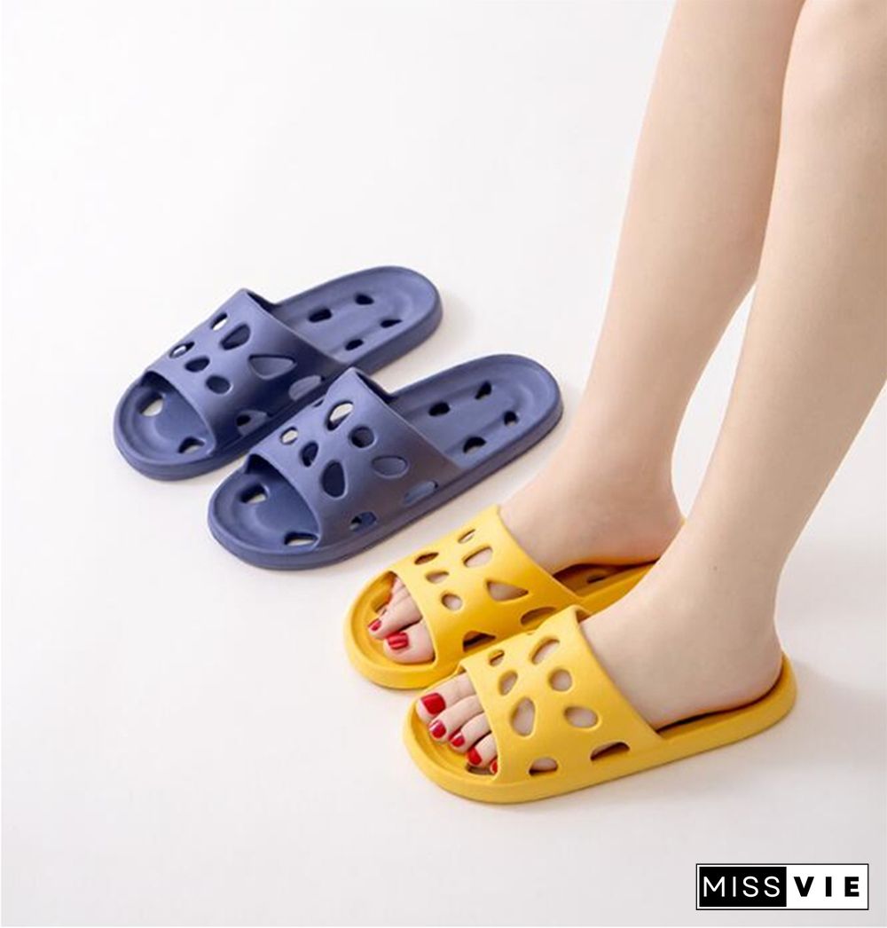 Summer Leaky Slippers Bathroom Bathing Confortable Men Women Couple Home Indoor Non-slip EVA Sandals Slippers Beach Slippers