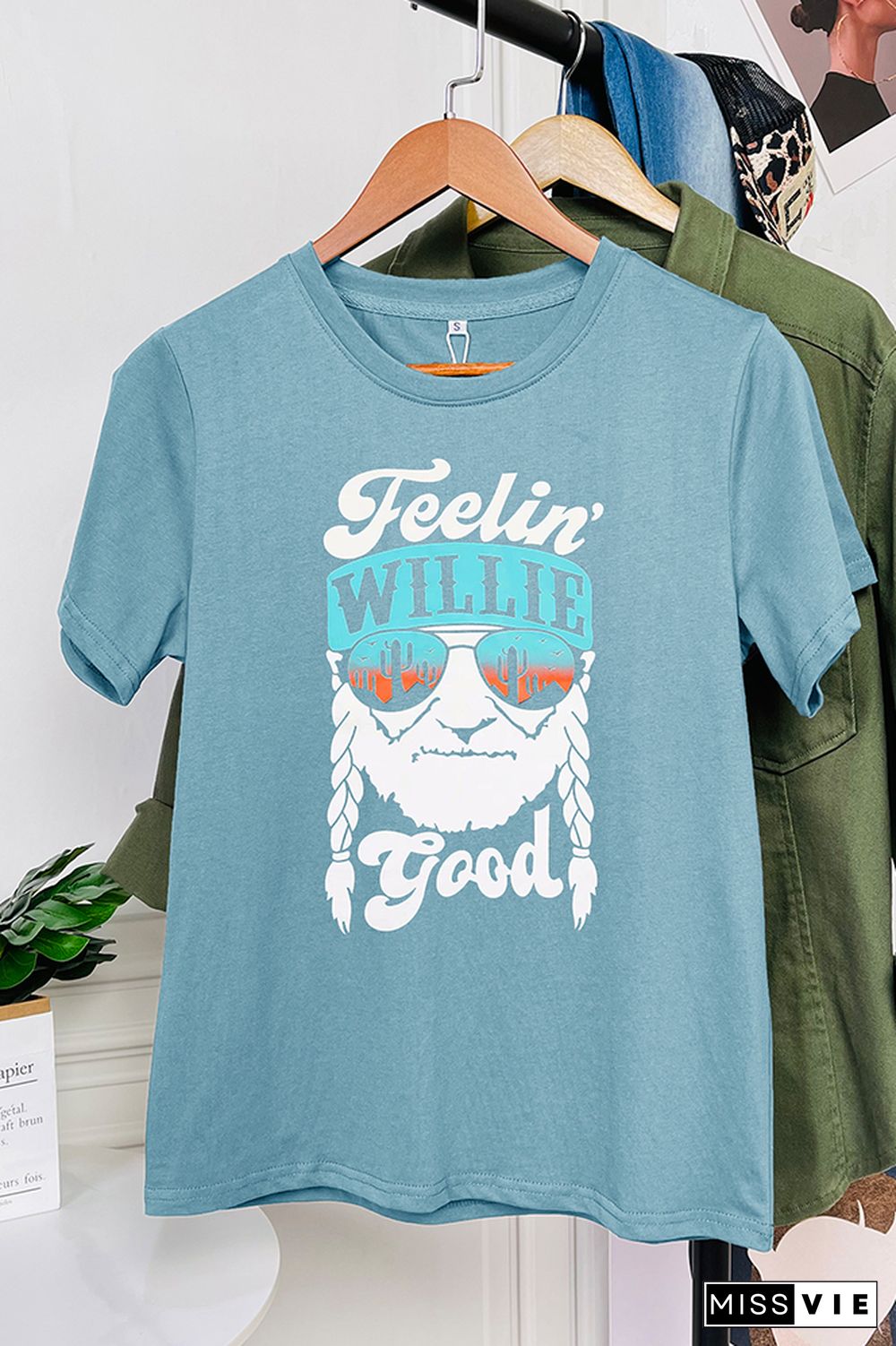 Feelin' Good Short Sleeve Graphic Tee Wholesale