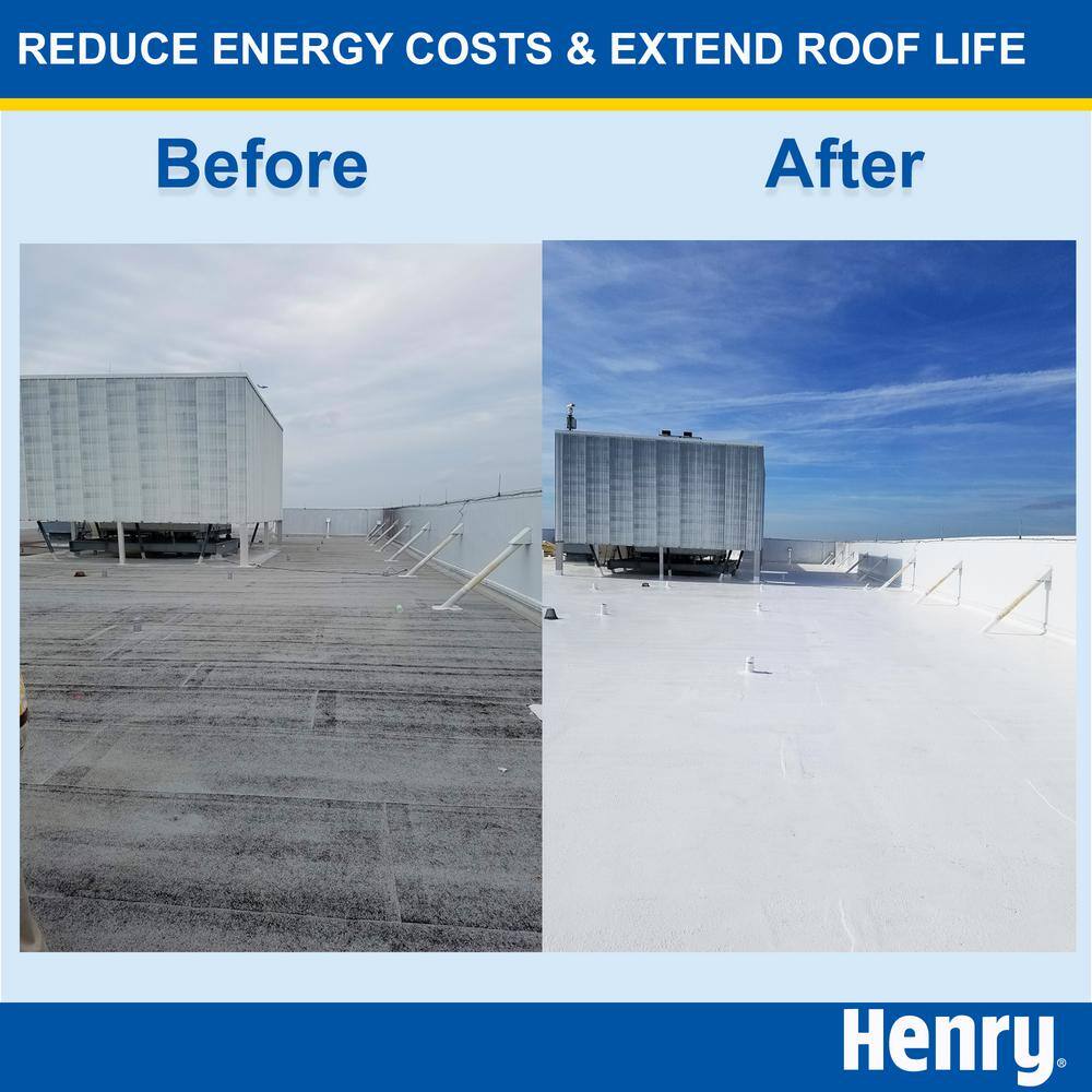 Henry 687 Enviro-White 100% Acrylic Reflective Elastomeric Roof Coating 5 gal. HE687406