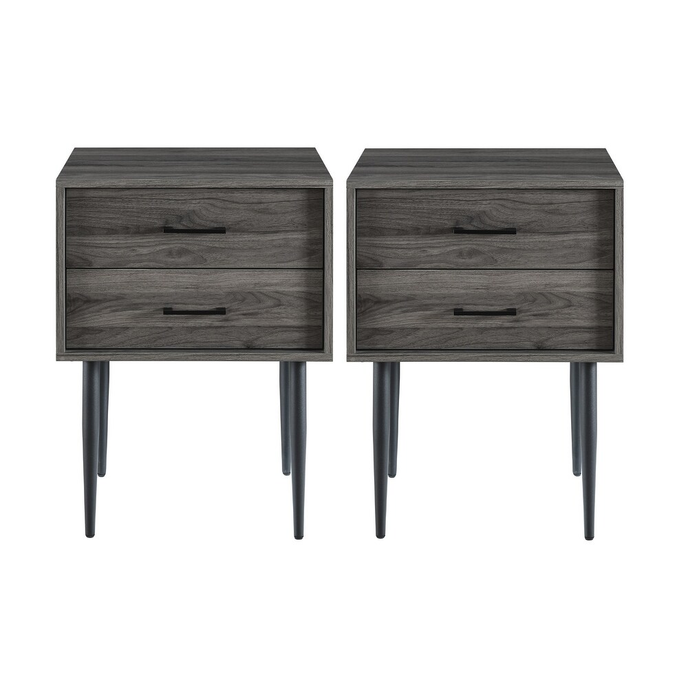 Middlebrook Notto Mid century Nightstand (Set of 2)