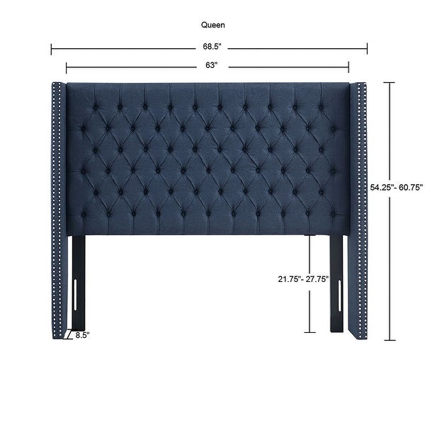 Madison Park Baldwin Upholstered Headboard - - 16304594