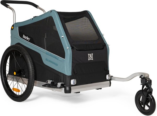 Burley Bark Ranger Dog Bicycle Trailer， Blue Spruce