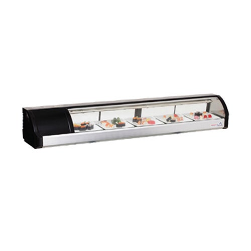 Everest ESC71L Refrigerated Display Case， Countertop， 2.54 Cu. Ft. Cap.