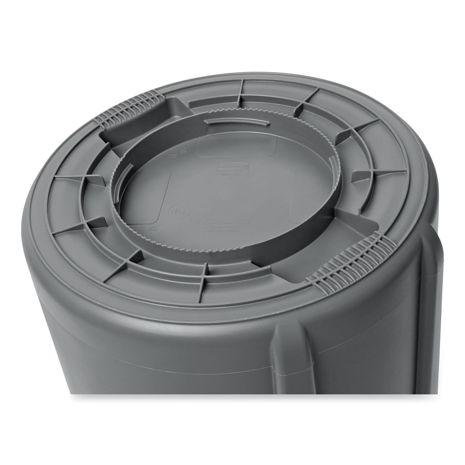 Vented Round Brute Container by Rubbermaidandreg; Commercial RCP265500GY