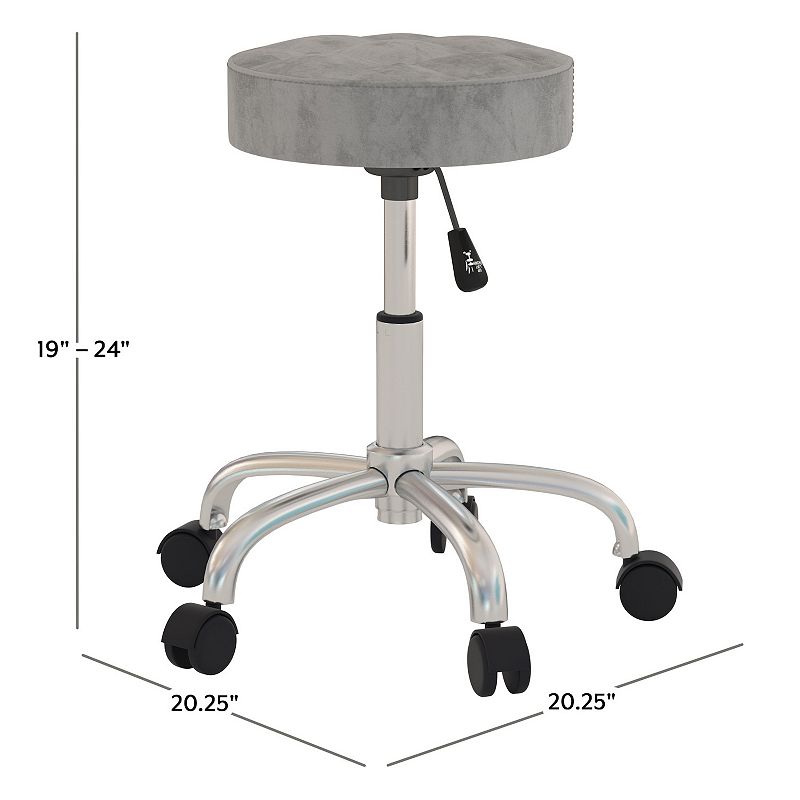 Hillsdale Furniture Nora Metal Adjustable Backless Stool