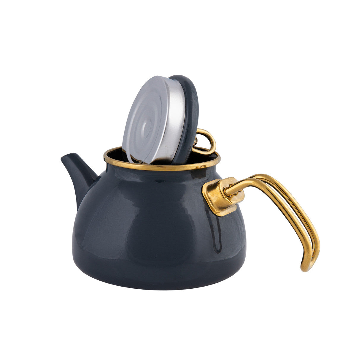 Karaca Retro Enamel Anthracite Teapot 153.03.08.0535