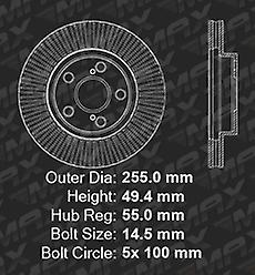 [Front + Rear] Rotors w/Ceramic Pads Elite Brakes 2011 - 2016 Fit Lexus CT200H