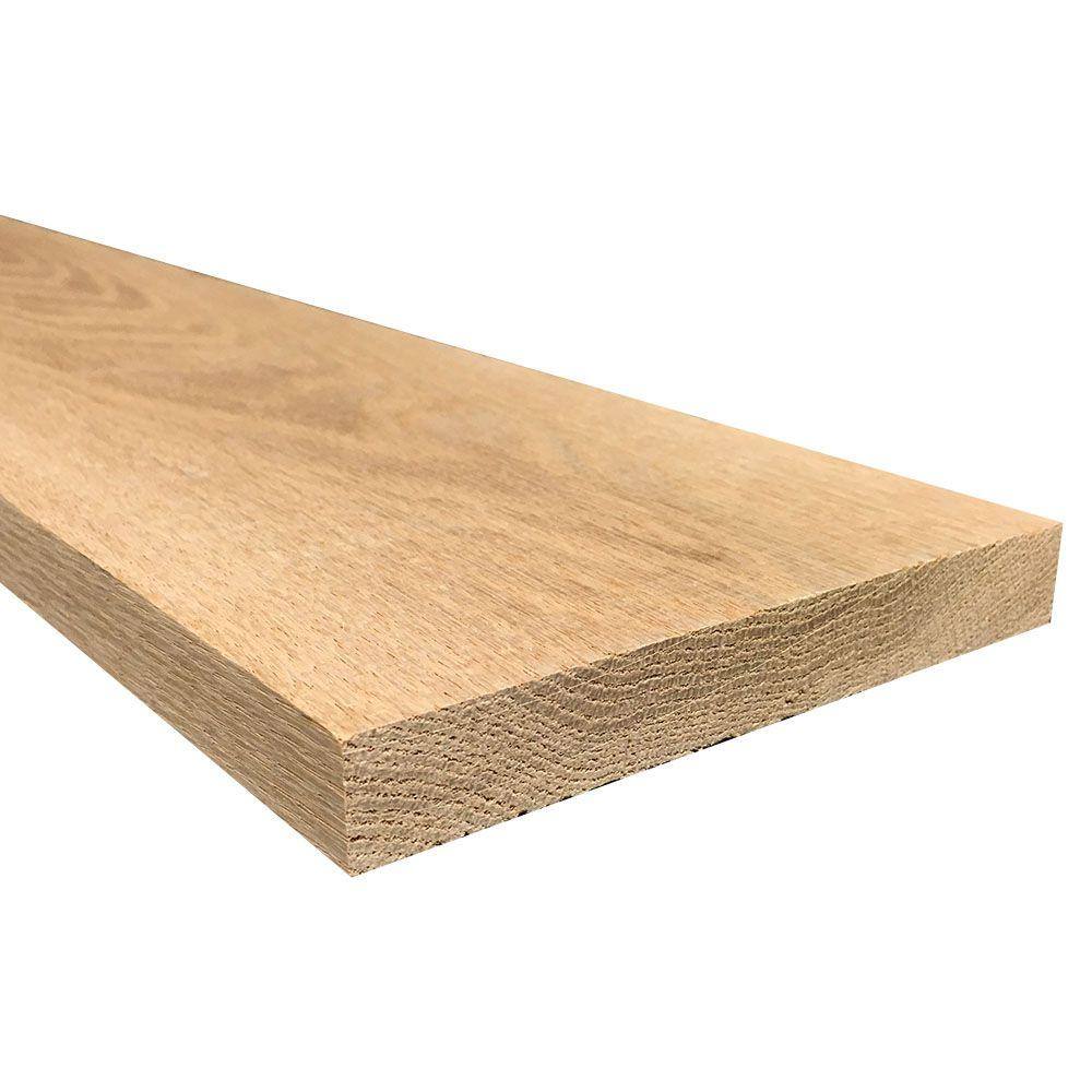 Weaber 1 in. x 6 in. x Random Length S4S Oak Hardwood Boards 22065