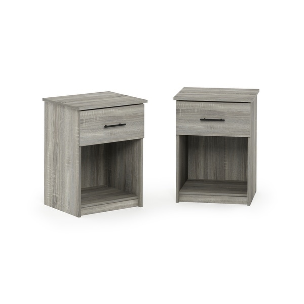 Furinno Tidur Nightstand with Handle with One Drawer