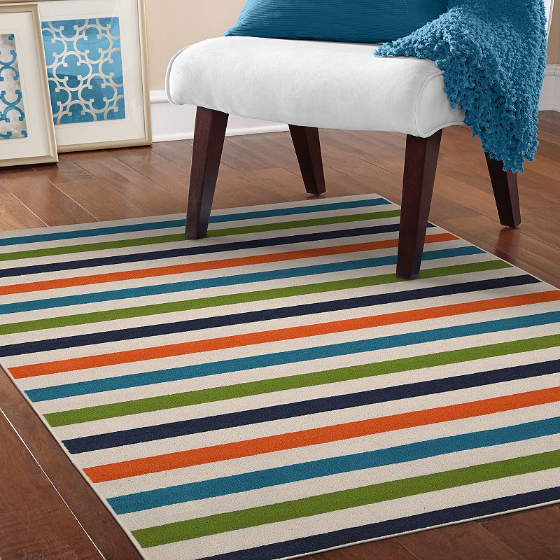 Garland Rug Summer Stripe Area Rug