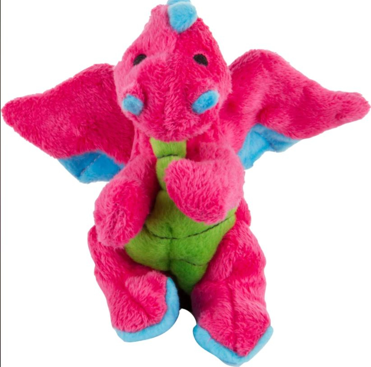 Godog Dragons Dog Toy， Small， Pink