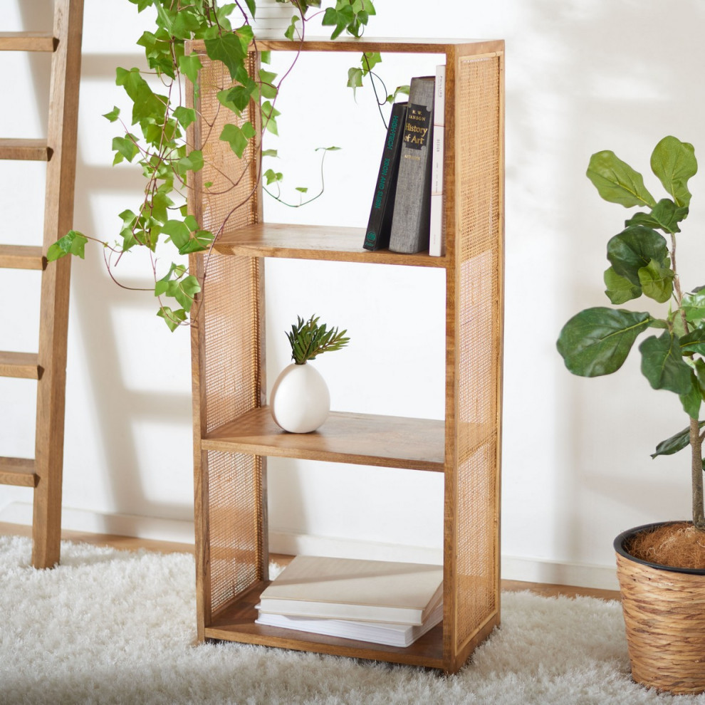 Luca 3 Shelf Etagere/Bookcase  Natural   Tropical   Bookcases   by Rustic Home Furniture Deco  Houzz