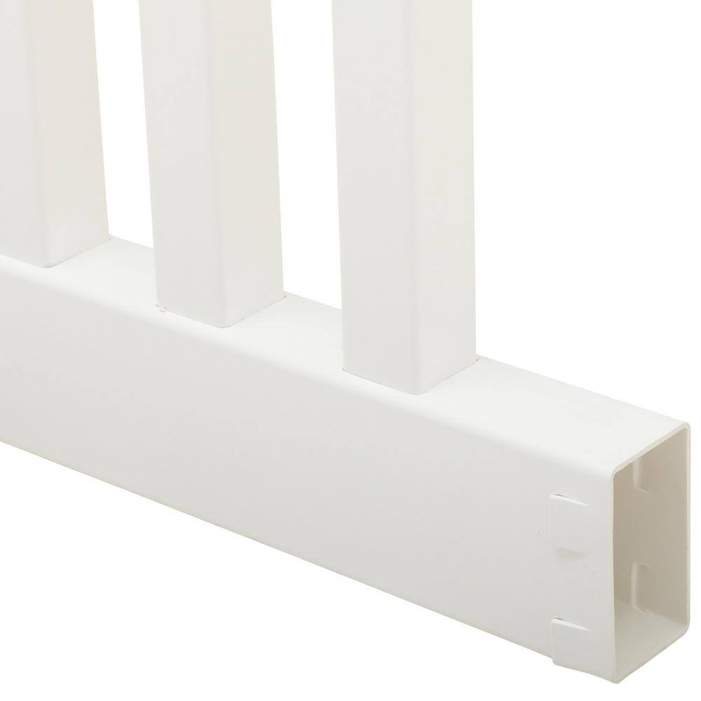 Barrette Outdoor Living Ottawa Straight 4 ft. H x 6 ft. W White Vinyl Fence Panel Kit 73014408