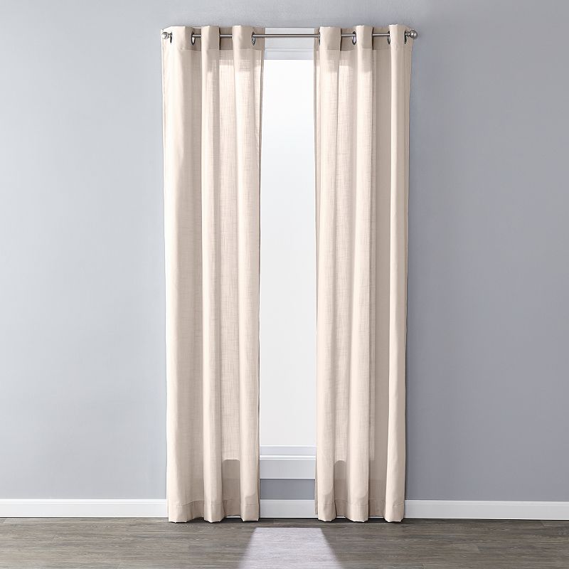 Saturday Knight， Ltd. 1-panel SunSafe Raine Window Curtain