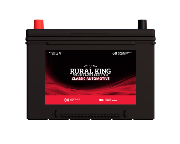 Rural King Classic Automotive Battery - 34-60