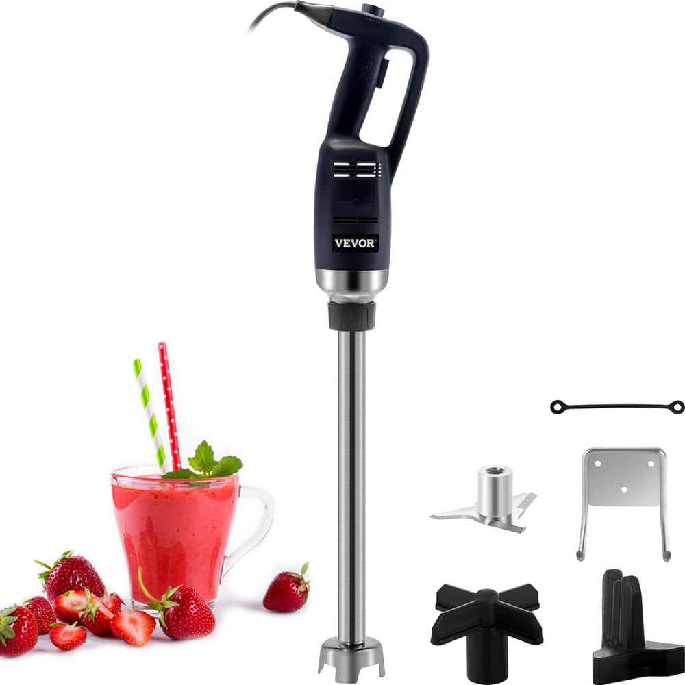 VEVOR Commercial Immersion Blender 350Watt Constant Speed Hand Mixer Stainless Steel Hand Blender with Remove ShaftBlack