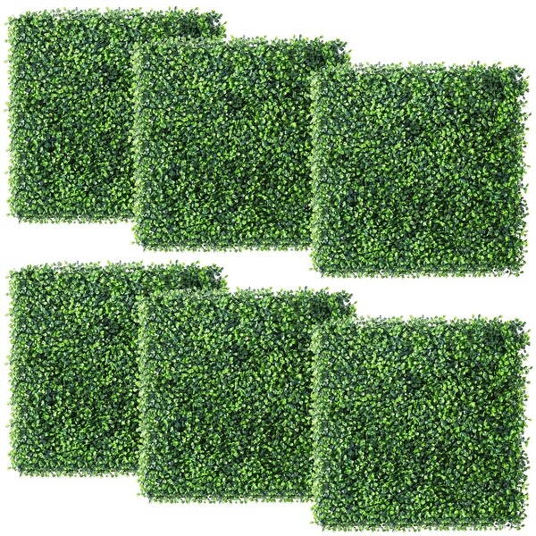 Yaheetech 6pcs 20'' x 20'' Artificial Boxwood Panels Plant Privacy