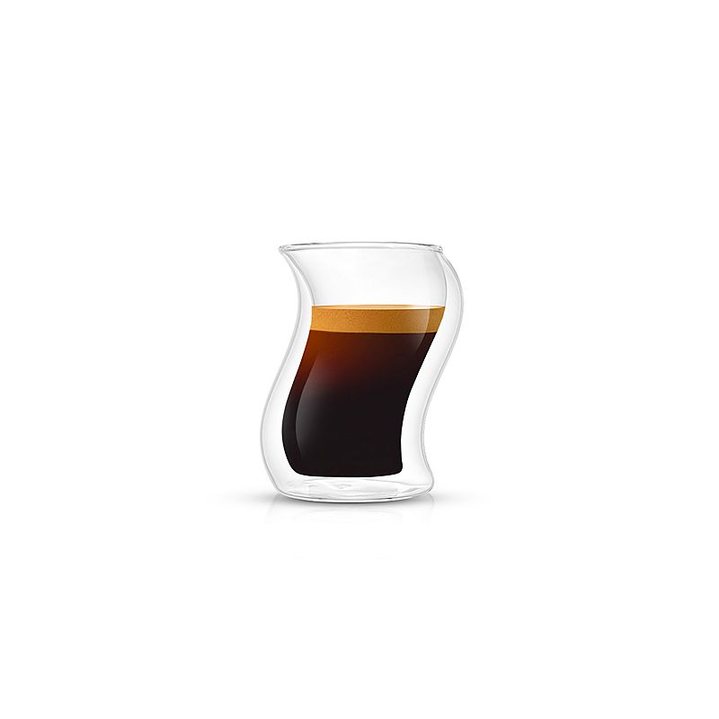 JoyJolt Pivot Set of 2 Double Walled Espresso Shot Glasses