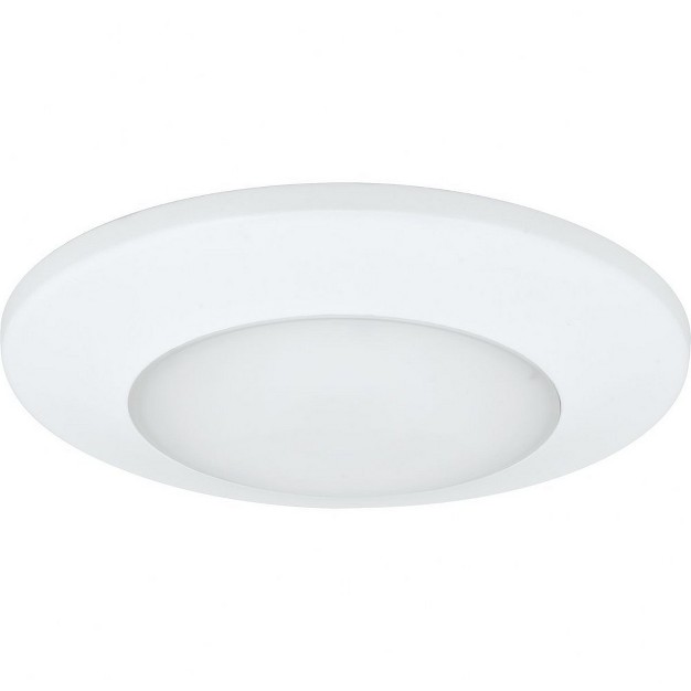 Progress Lighting P8222 Collection 1 light Flush Mount White Polycarbonate Wet Rated Led