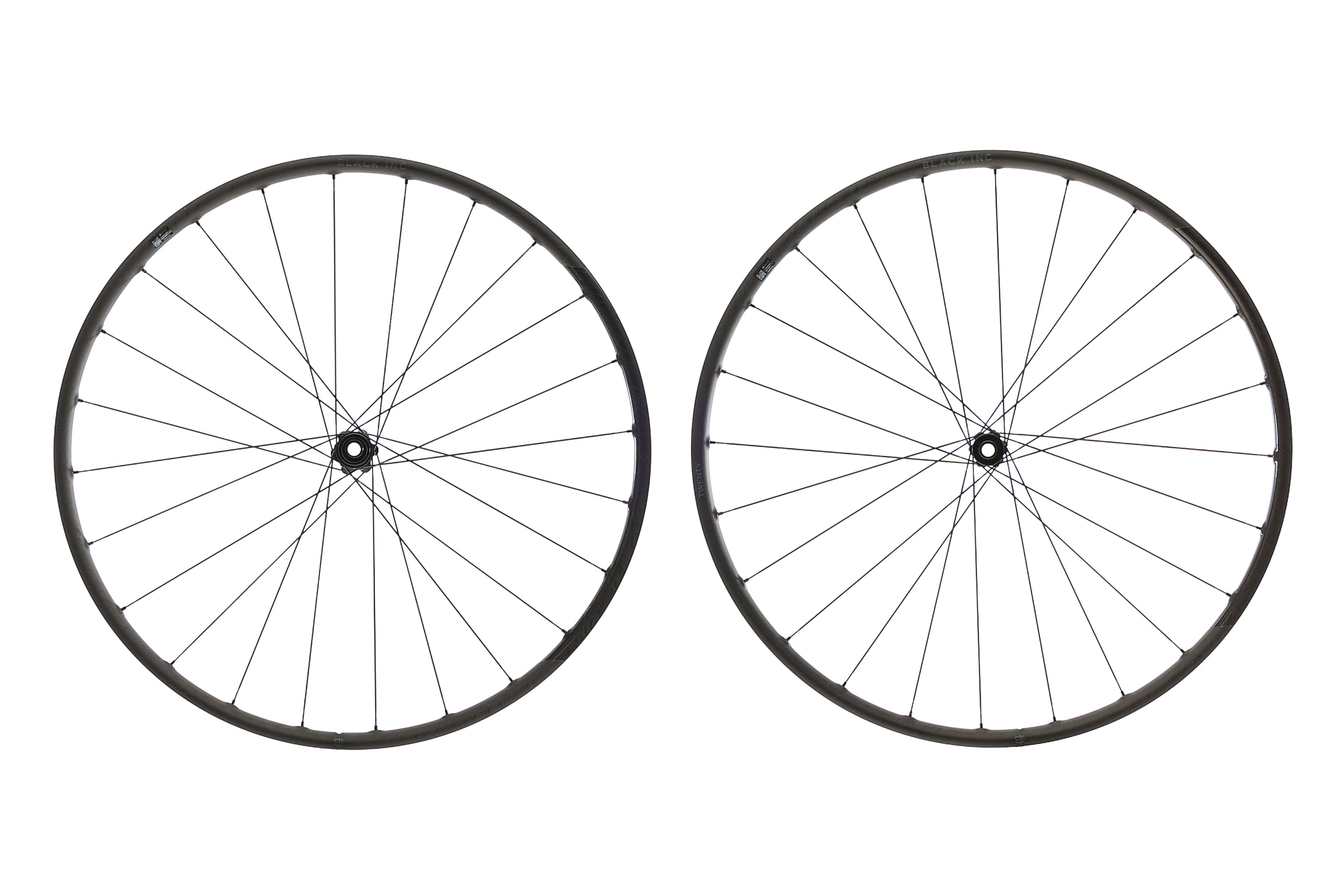 Black Inc TWENTY Carbon Tubeless 700c Wheelset