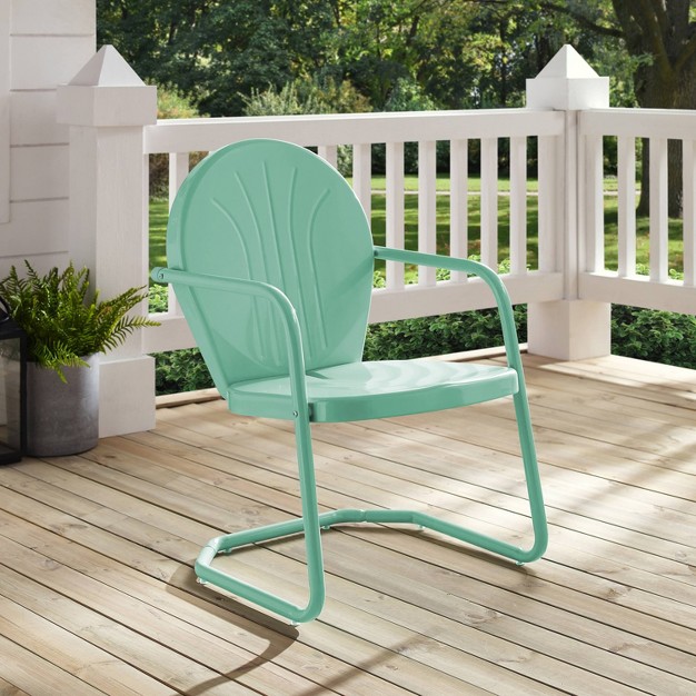 Griffith Metal Chair Aqua Crosley