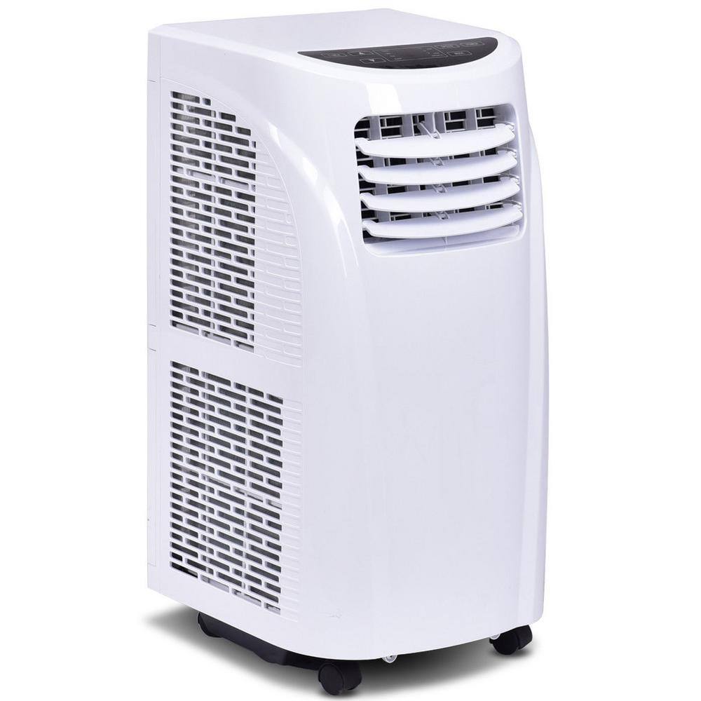 Costway 10000 BTU Portable Air Conditioner and Dehumidifier Function Remote in White with Window Kit EP23049