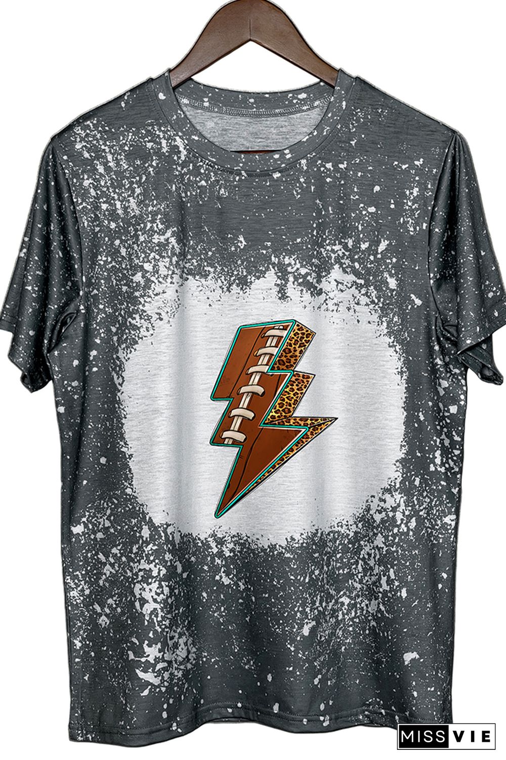 American Football Lightning Bolt Graphic Tee Wholesale