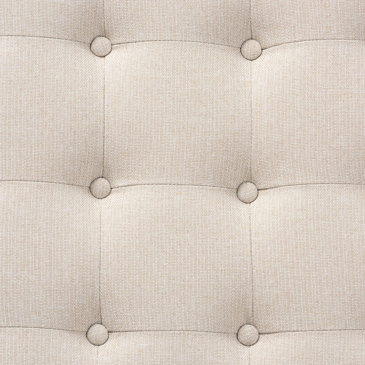 Baxton Studio Alvere Square Tufted Ottoman