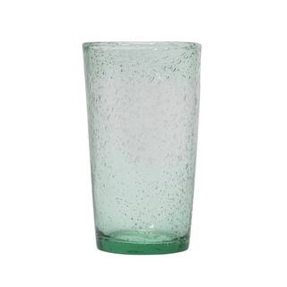 Storied Home 15 oz. Clear Tinted Bubble Drinking Glass DF6625SET