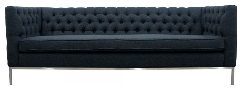 Ruggiero  Dark Gray Fabric Sofa   Contemporary   Sofas   by V.S.D Furniture  Houzz