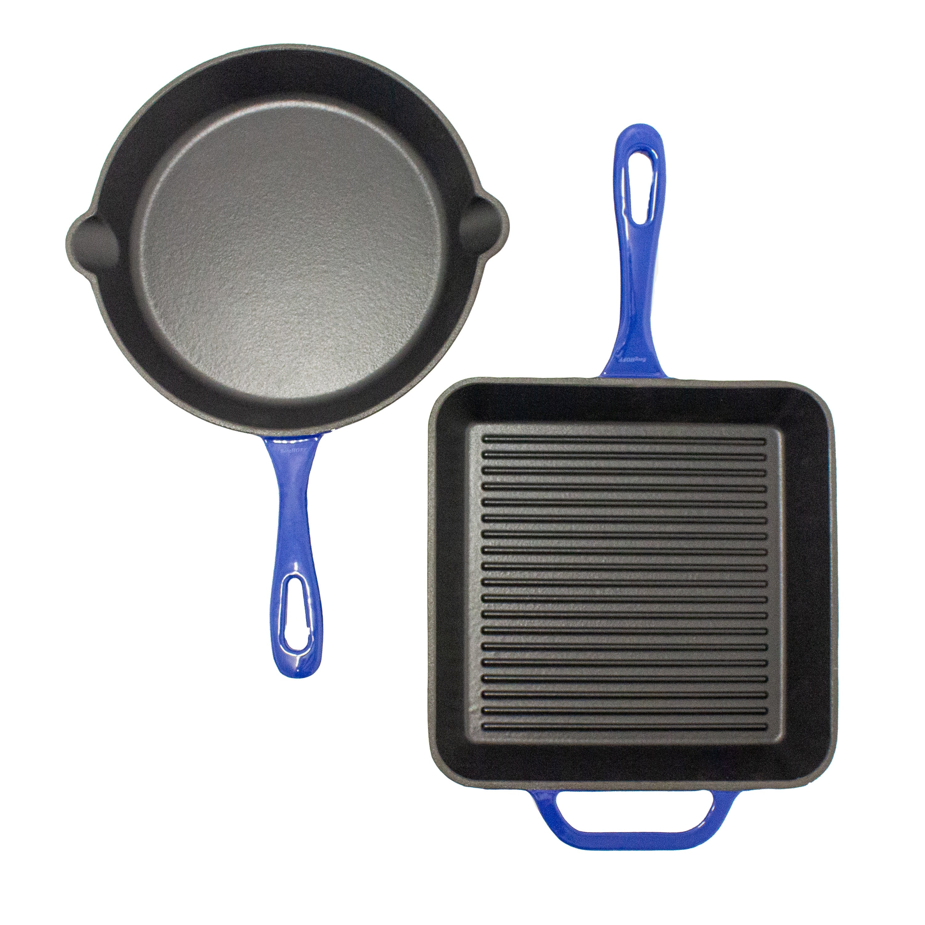 2pc Enamel on Cast Iron Set 10